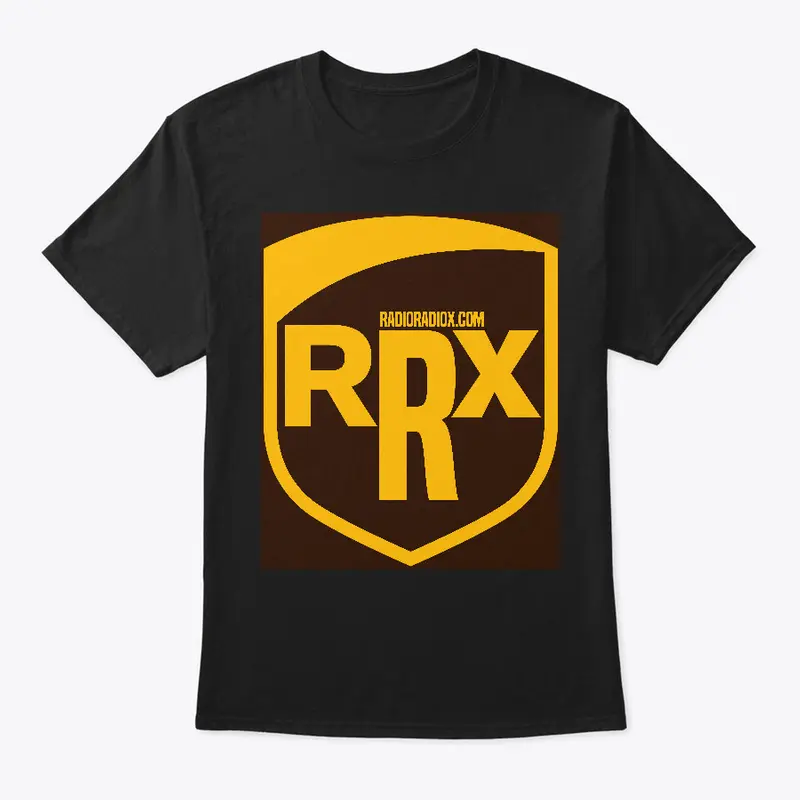 RRX UPS Spoof Black Logo Tee