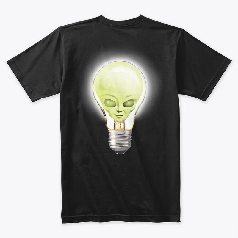 Al Light Bulb Black Tee