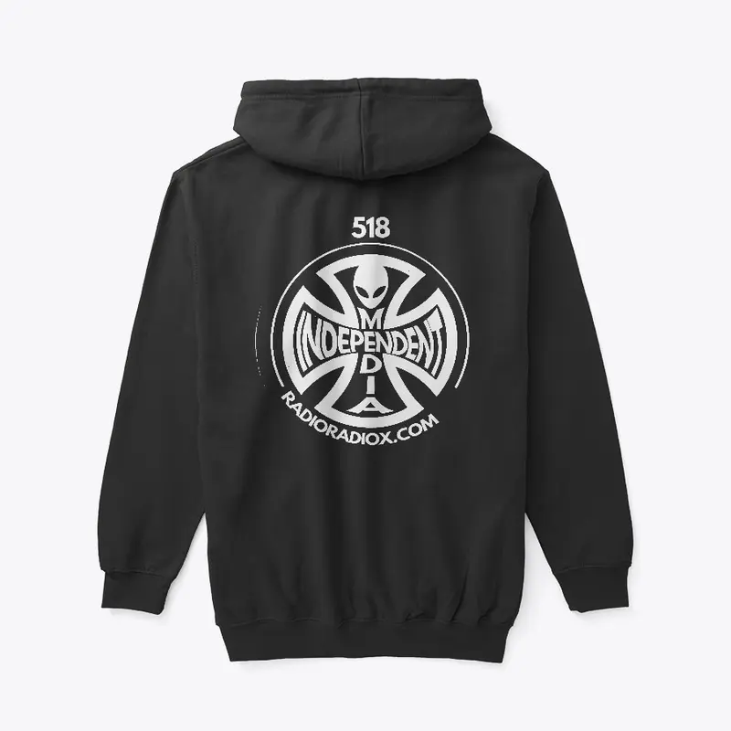 Independent Logo Black Zip Up Hoodie